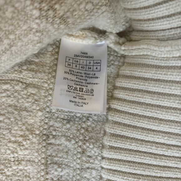 Dior CHRISTIAN DIOR  #241-003-884-2769 Size 4 Macrocannage Zipped Cardigan - Picture 2 of 8